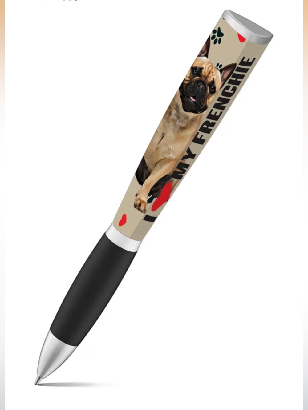 I Love My Dog 3-Sided Ballpoint Pen - French Bulldog Edition